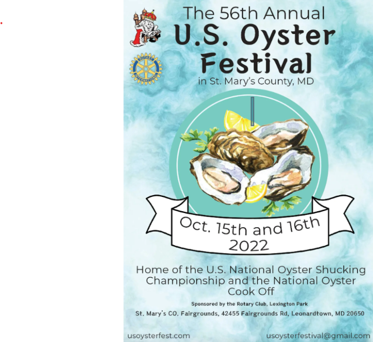 56th Annual U.S. Oyster Festival in St. Mary's County Southern