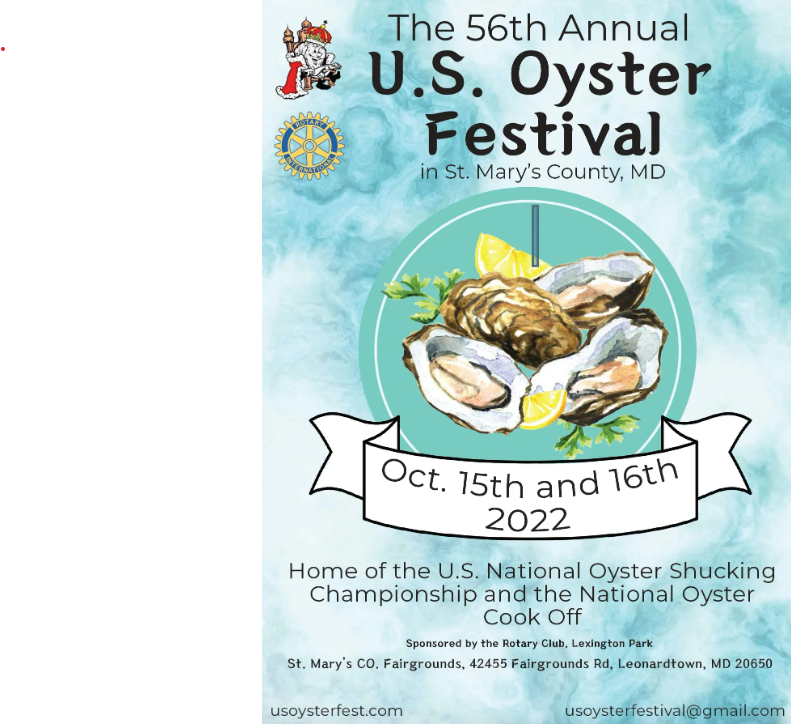 St Mary'S County Oyster Festival 2024 Retha Martguerita